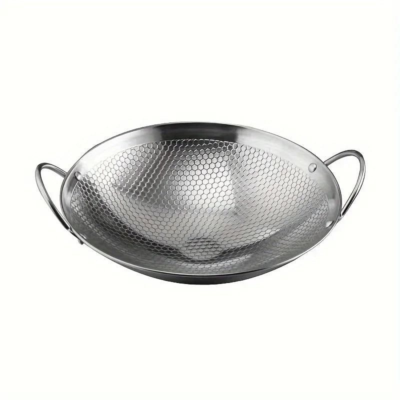 Stainless Steel Honeycomb Non-Stick Skillet 29cm