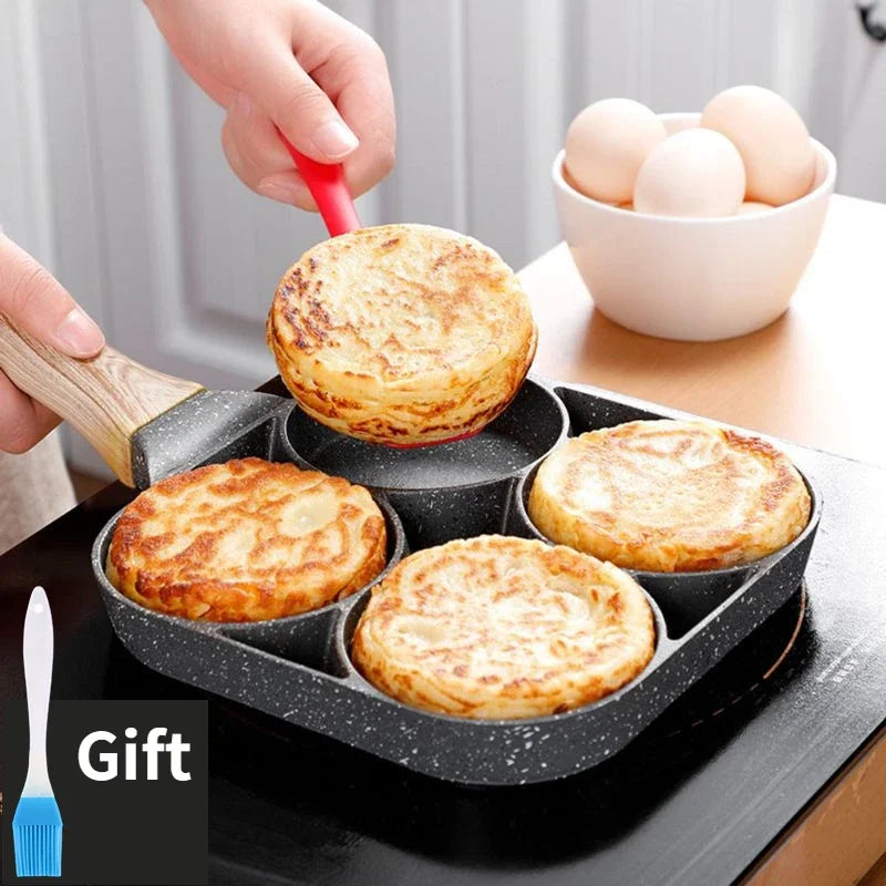 4 Hole Aluminium Alloy Frying Pan