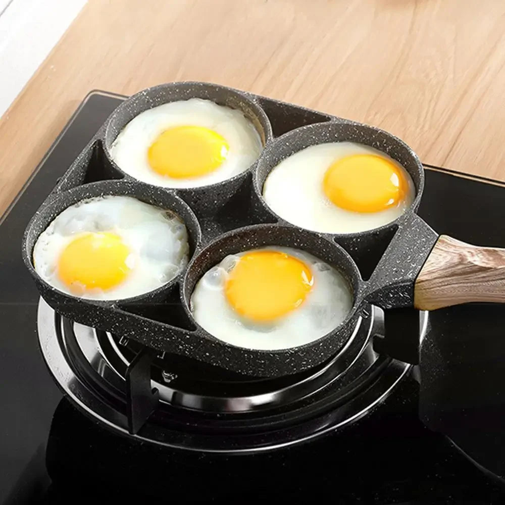 4 Hole Aluminium Alloy Frying Pan