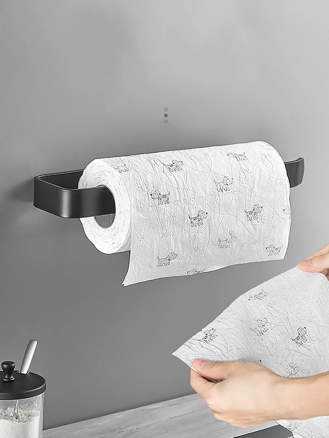 StickHold™ Adhesive Under-Cabinet Paper & Kitchen Roll Holder