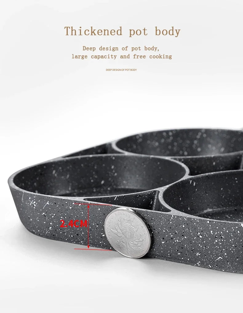 4 Hole Aluminium Alloy Frying Pan