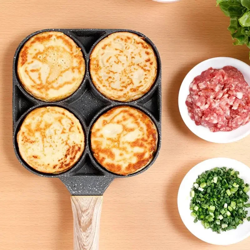 4 Hole Aluminium Alloy Frying Pan