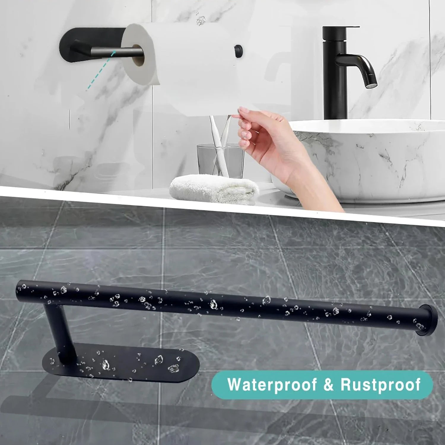 StickHold™ Adhesive Under-Cabinet Paper & Kitchen Roll Holder