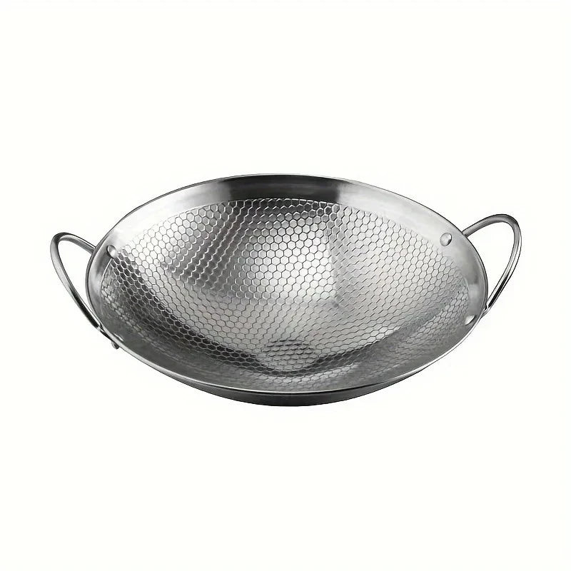 Stainless Steel Honeycomb Non-Stick Skillet 29cm