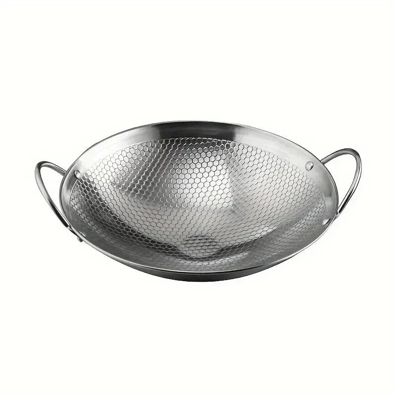 Stainless Steel Honeycomb Non-Stick Skillet 29cm